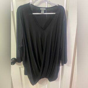Catherine’s Women’s 4X Black Blouse